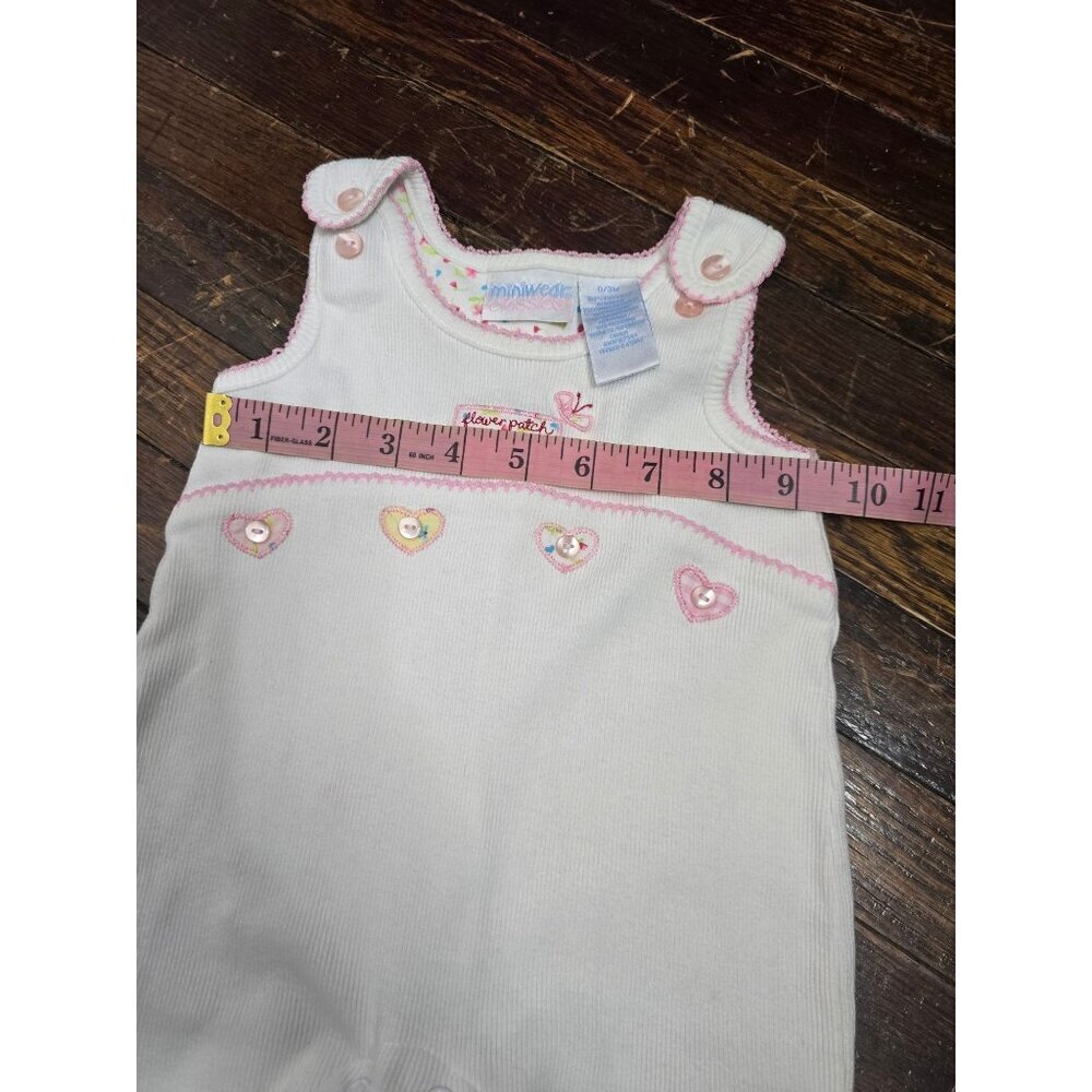 Vintage Y2K Miniwear Classics White Hearts One Piece - Picture 11 of 13